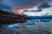 Закат над ледником Perito Moreno